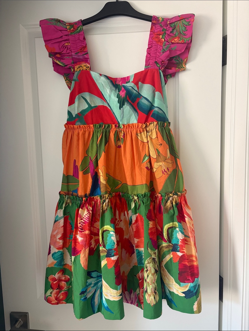 FARM Rio Foliage Mix Mini Dress Small